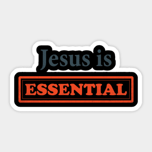 Jesus Is Essential Retro Sticker